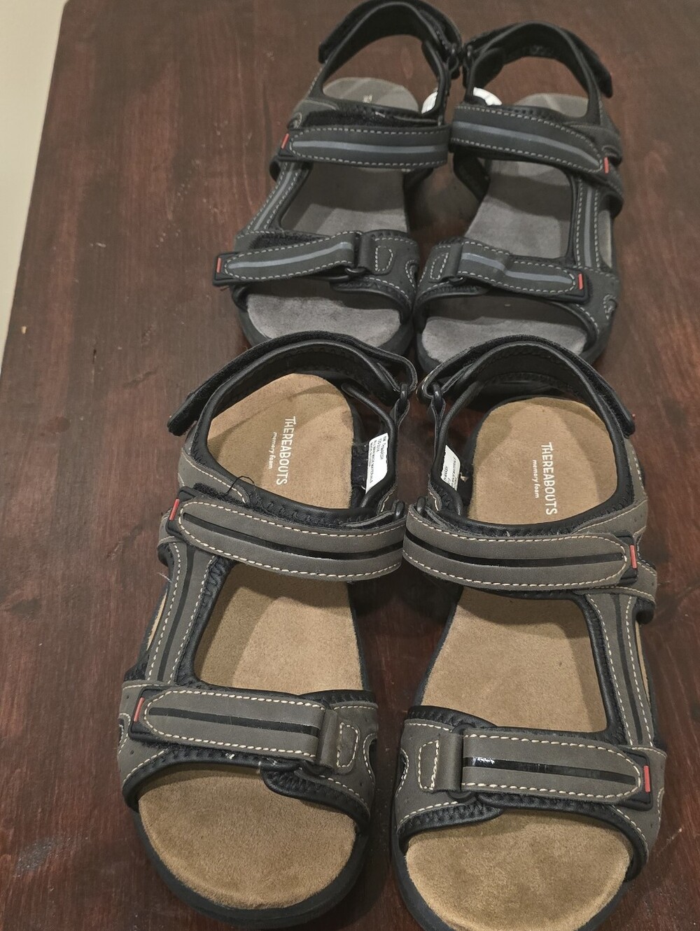 Thereabouts Kids Marsh Strappy Memory Foam Sport Sandals – Size 6Y (2 PAIRS)